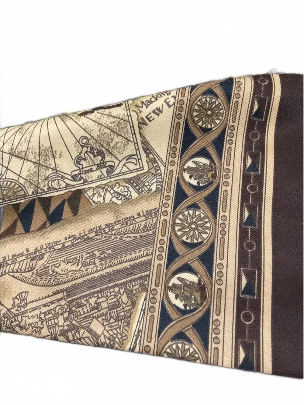 Mackintosh New England Vintage Map Print Scarf